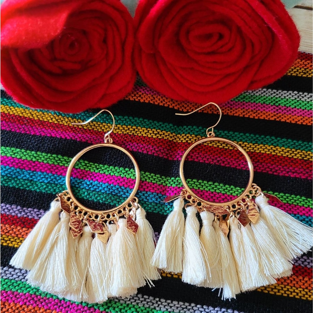 NWOT| BOHEMIAN CHARM & TASSLE EARRINGS